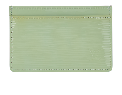 Louis Vuitton Card Holder, £125, Accessories, Green, Patent Leather, Front view